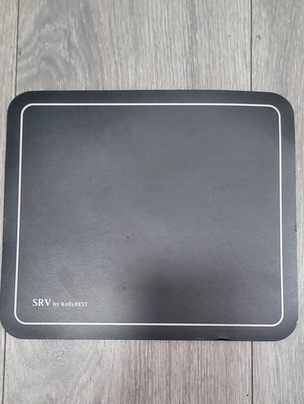 SRV by KellyREST Black Desktop Mouse Pad
